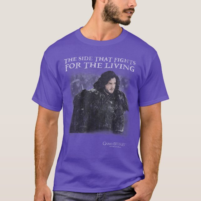 Camiseta Game ofhrones Jon Snowhe Sidehat Fights forhe Livi (Anverso)