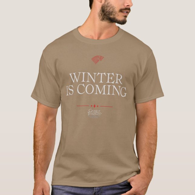 Camiseta Game ofhrones Winter is Cominget Small boy (Anverso)