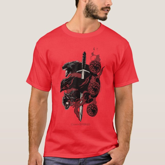 Camiseta Game ofhronesargaryen Dragons Small vintage (Anverso)