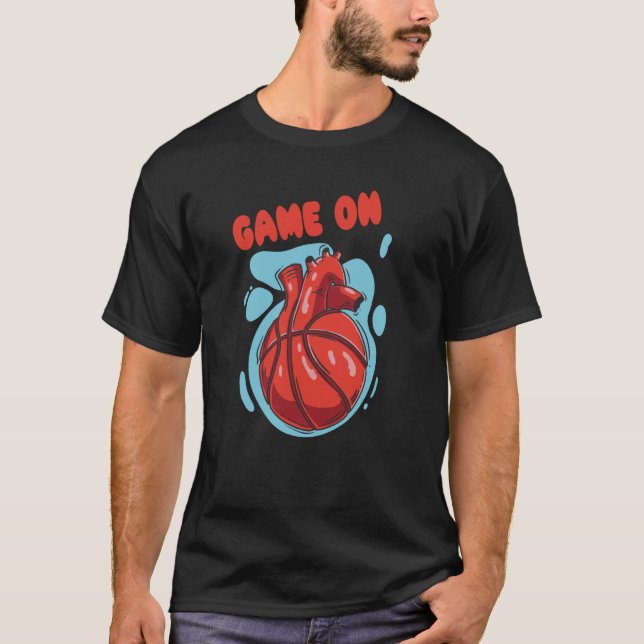 Camiseta Game On Basketball Slam Dunk (Anverso)