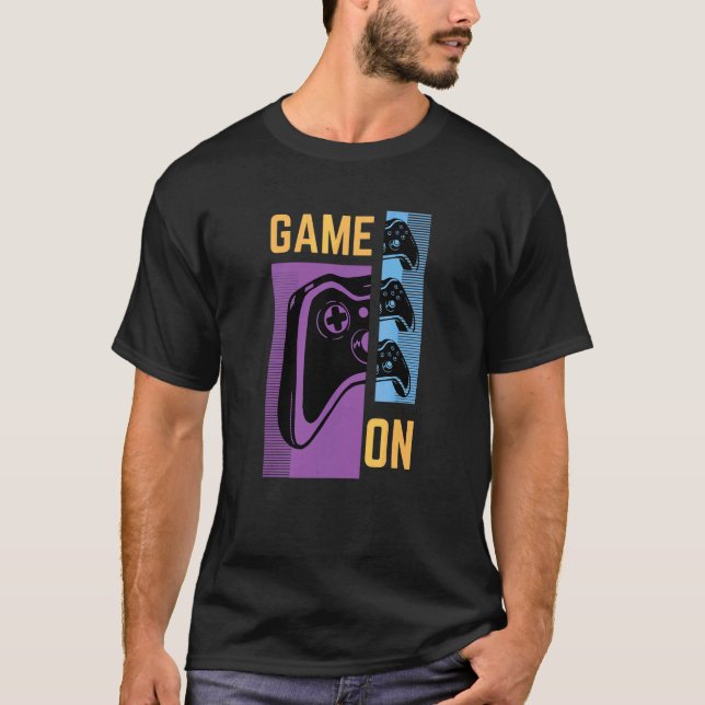 Camiseta Game On Console Controller El Jugador De Los Ochen (Anverso)