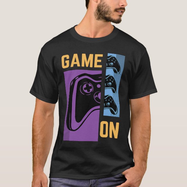 Camiseta Game On Console Controller El Jugador De Los Ochen (Anverso)