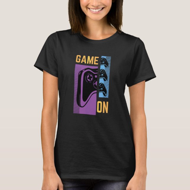 Camiseta Game On Console Controller El Jugador De Los Ochen (Anverso)