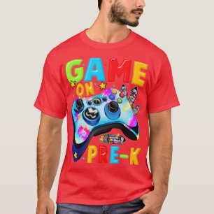 Camiseta Game On Pre-K Video  Gift First Day of PreSchool 