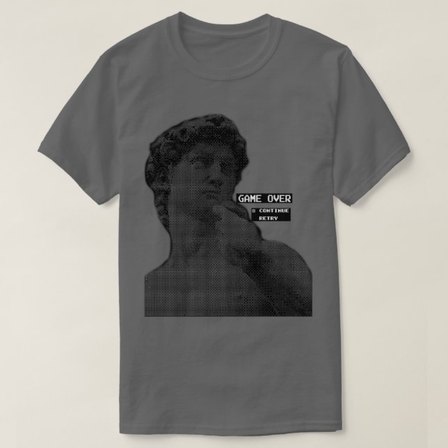 Camiseta Game Over (Diseño del anverso)