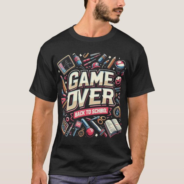 Camiseta Game Over Back to School: Creative Chaos (Anverso)