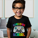 Camiseta Game Over Back to School – Funny Gamer<br><div class="desc">Level up your back-to-school style with this fun and relatable gamer t-shirt! Featuring a classic game controller and the phrase "Game Over Back to School", this design is perfect for video game lovers who aren't quite ready to hit pause on summer. Great for boys, girls, and teens who want to...</div>
