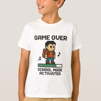 Camiseta Game Over - De vuelta a la escuela