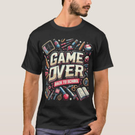 Camiseta Game Over De vuelta a la escuela: Caos Creativo