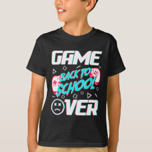Camiseta Game Over De Vuelta A La Escuela Primer Día De Esc