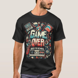 Camiseta Game Over, De vuelta a la escuela: videojuegos ret