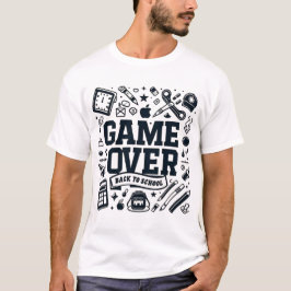 Camiseta Game Over, De Vuelta al Cole: Esenciales Monocromo