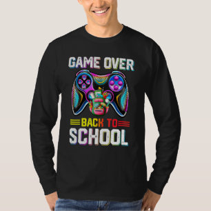 Camiseta Game Over De Vuelta Al Colegio Para Maestros Alumn