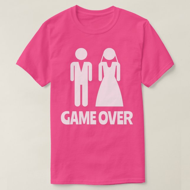 Camiseta Game Over Despedida de Soltero 5 (Diseño del anverso)