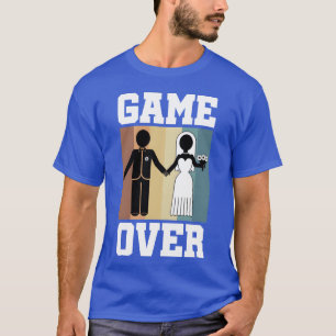 Camiseta Game Over Despedida de Soltero retro