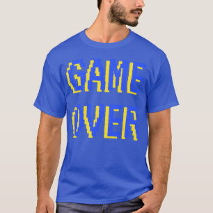 Camiseta Game Over Eslogan divertido Juegos Retro años 80 c