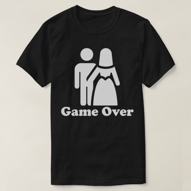 Camiseta Game Over Funny Bachelor Party (Diseño del anverso)