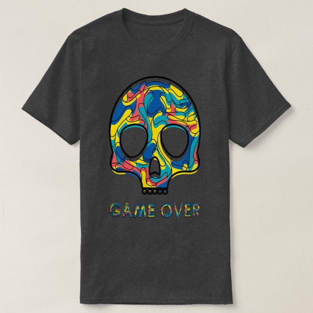 Camiseta Game Over  Games loves  (Diseño del anverso)