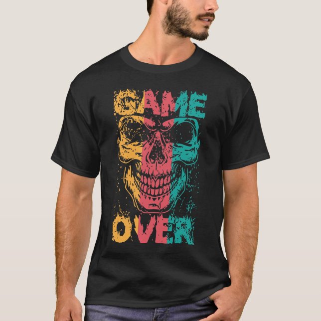 Camiseta Game Over Skull  (Anverso)