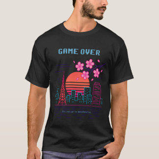 Camiseta GAME OVER – Tokyo Neon Sunset