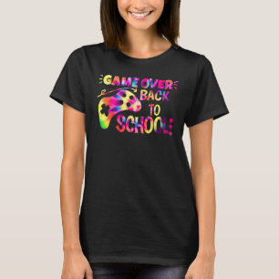 Camiseta Game Over Volver a la Escuela Tie Dye Juegos para