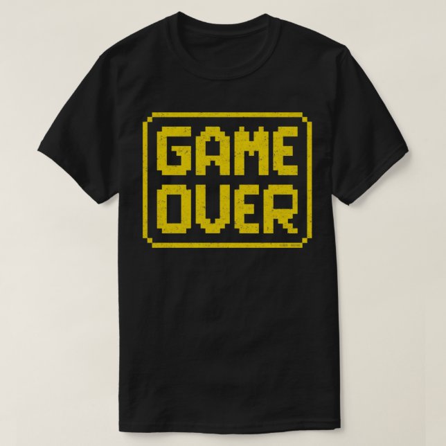 Camiseta GAME OVER YellowWorn (Diseño del anverso)