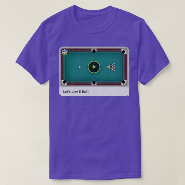 Camiseta Game Pigeon 8 Ball Pool Classic TShirt (Diseño del anverso)