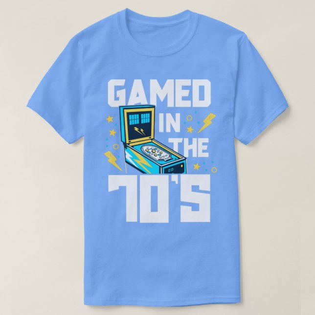 Camiseta Gamed In The 70s Pinball Shirt For Men Retro Arcad (Diseño del anverso)