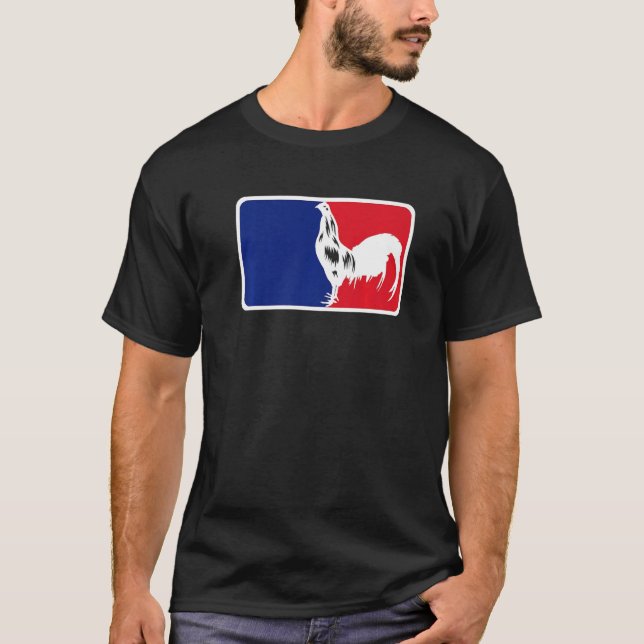 Camiseta GameFowl League Rooster Chicken Gallero Gallegos F (Anverso)