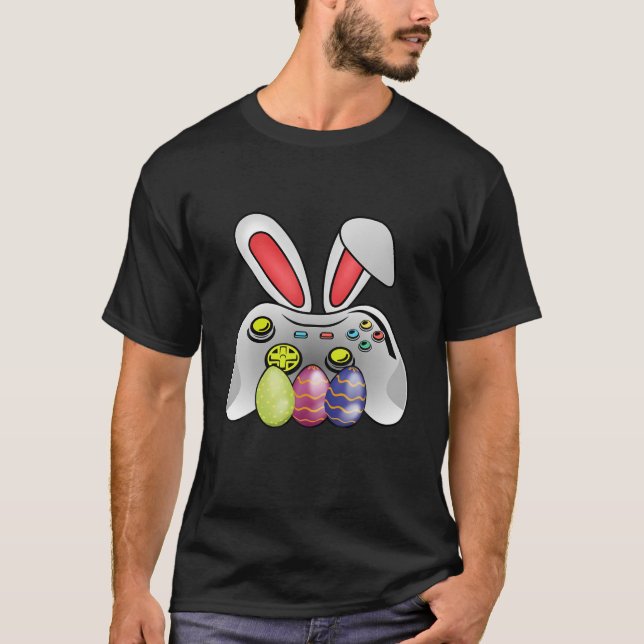 Camiseta Gamepad Controller Cute Bunny Oars (Anverso)