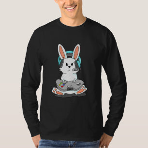 Camiseta Gamepad de audífono del jugador de Bunny de juegos