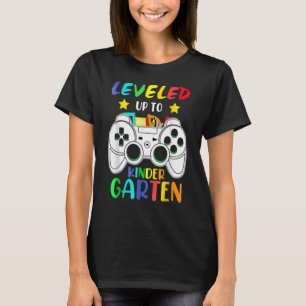 Camiseta Gamepad Leveled Up To Kindergarten Tee Back To Sch