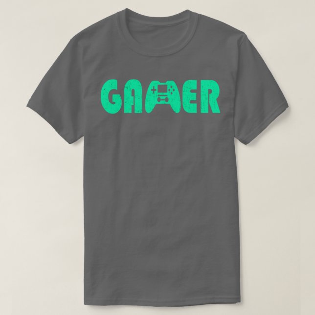 Camiseta Gamepad Neon Green (Diseño del anverso)