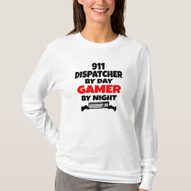 Camiseta Gamer 911 Dispatcher (Anverso)