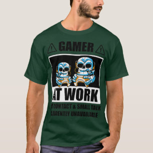 Camiseta Gamer At Work Video Game Player Gaming Gamer Conso