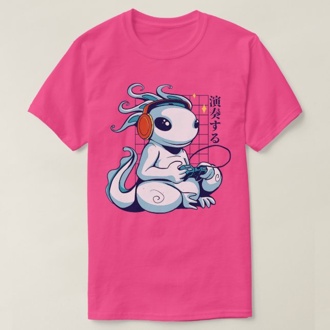 Camiseta Gamer Axolotl (Diseño del anverso)