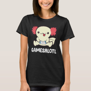 Camiseta Gamer Axolotl Video Gaming Axolotl Gamesalotl