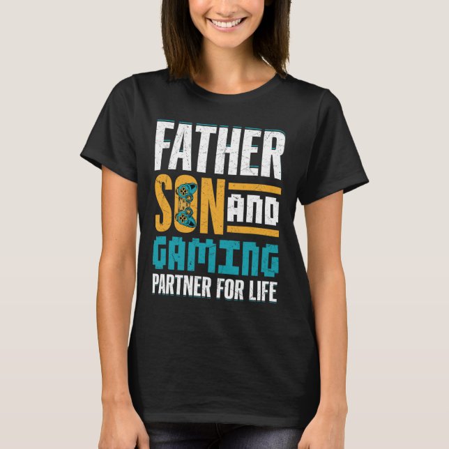 Camiseta Gamer Bond – Father And Son Game Together  (Anverso)