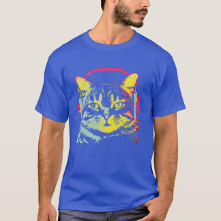 Camiseta Gamer Cat Music Lover divertido
