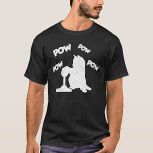 Camiseta Gamer Cat Pow Humor Kitten Gaming Art