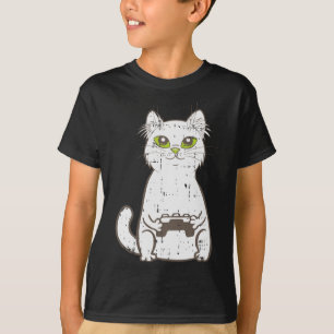 Camiseta Gamer Cat Video Game Controller Cute Gaming Geek G