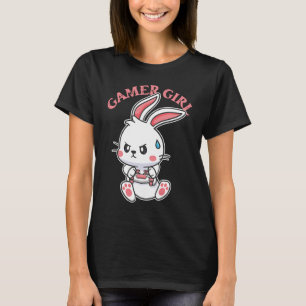Camiseta Gamer Chica Rabbit Gaming Cute videojuego Mujeres