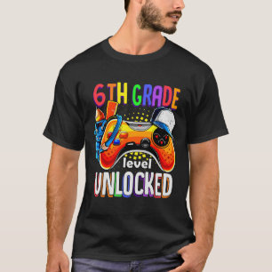 Camiseta Gamer Ck a la escuela Gamepad Sexto nivel de 6to g