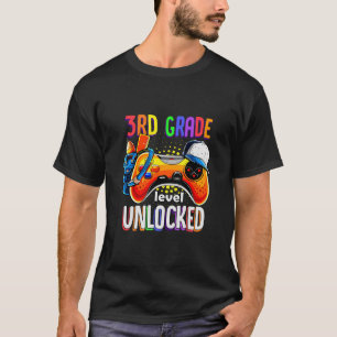 Camiseta Gamer Ck To School Gamepad nivel de tercer grado U