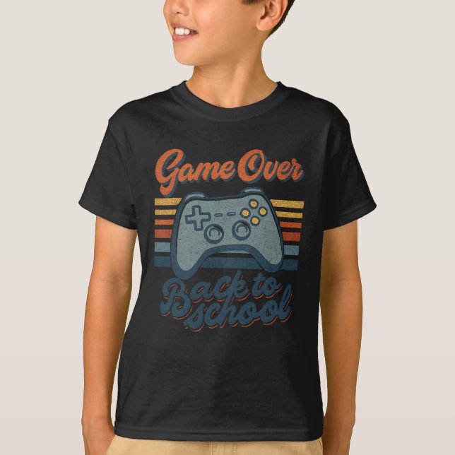 Camiseta Gamer Ck To School Kids Teachers Game Over Ck To S (Anverso)