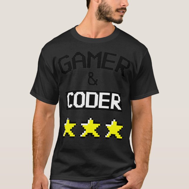 Camiseta GAMER  CODER Gaming  Coding  (Anverso)