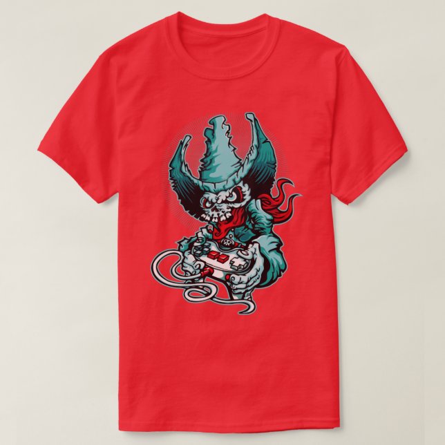 Camiseta Gamer Cowboy Skeleton (Diseño del anverso)
