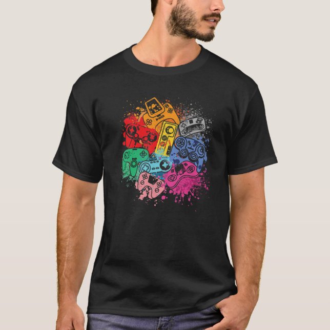 Camiseta Gamer Crew I Video Game Controller I Funny Video G (Anverso)