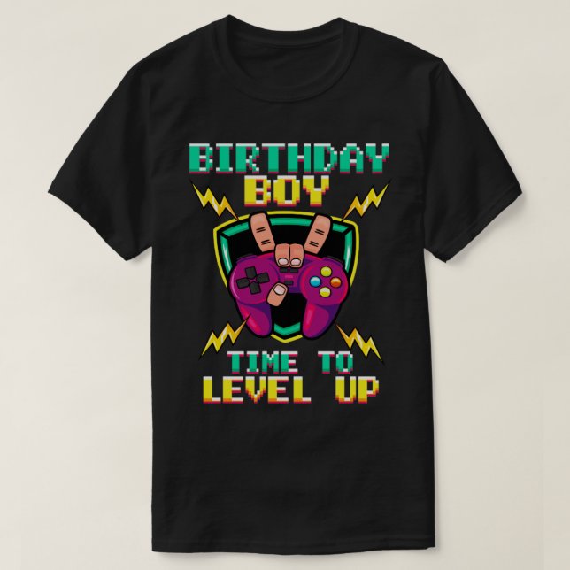 Camiseta Gamer Cumpleaños Funny Gift Boy (Diseño del anverso)