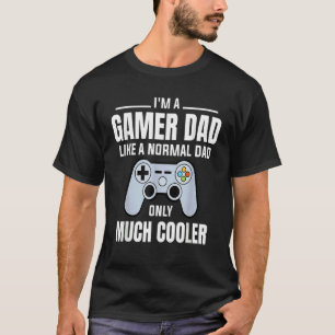 Camiseta Gamer Dad Como Un Padre De Videojuego De Papá Norm